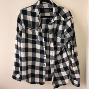 Black and white flannel